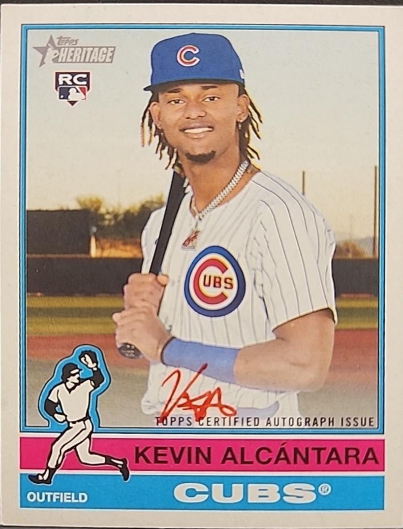 Kevin Alcantara #ROA-KA 2025 Topps Heritage Real One Autograph Baseball