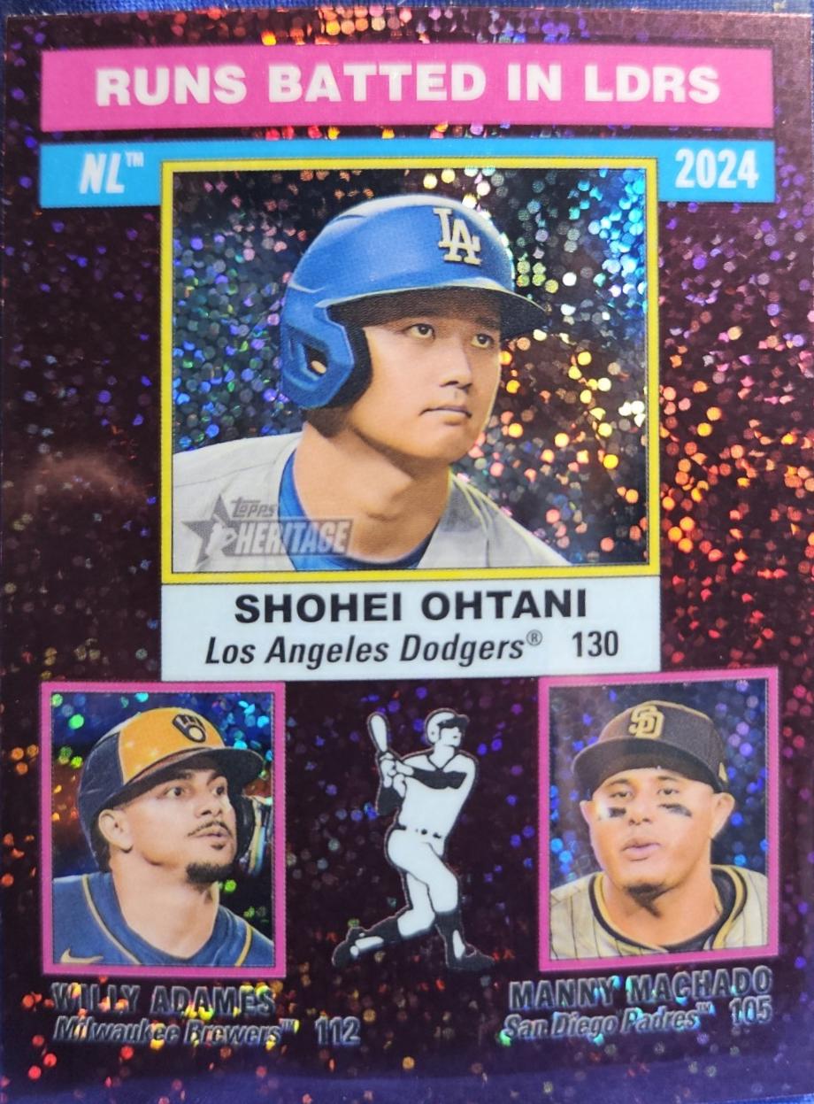 Manny Machado / Willy Adames / Shohei Ohtani [Burgundy Sparkle] #195