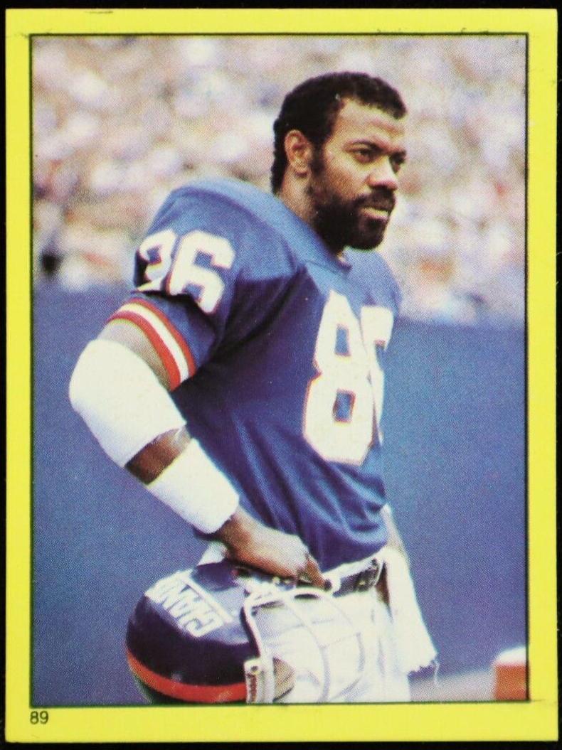 Johnny Perkins #89 1982 Topps Stickers Football