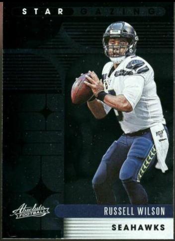 Russell Wilson #SG-RW Football Cards 2020 Panini Absolute Star Gazing
