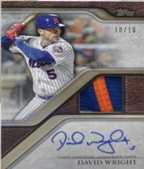 David Wright #TRAP-DW Baseball Cards 2024 Topps Update Reverence Autograph Patch Prices