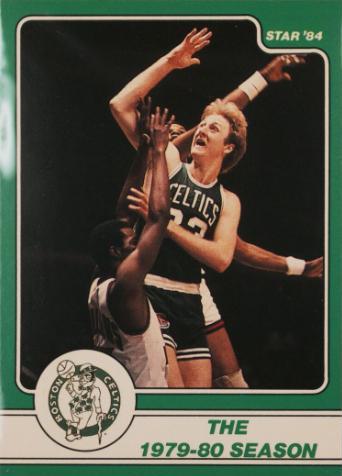 Larry Bird #7 Basketball Cards 1984 Star Larry Bird