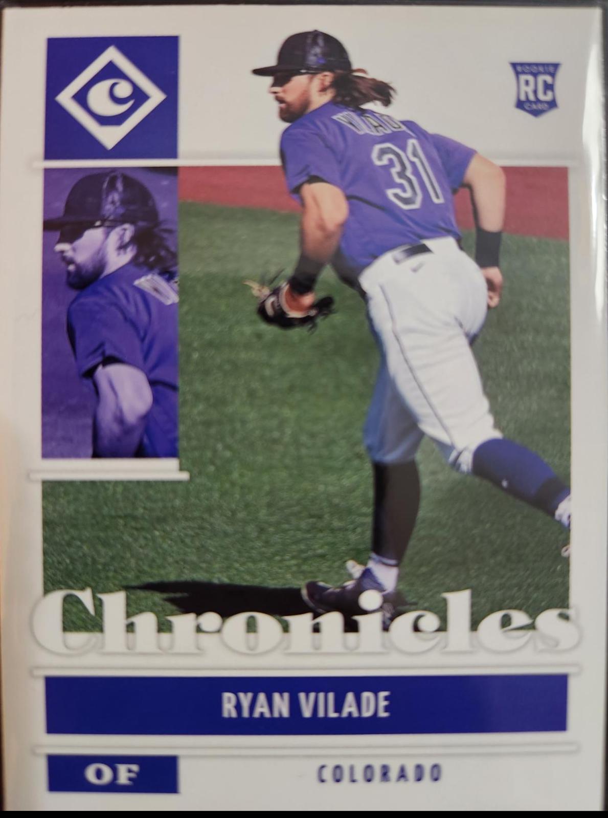 Ryan Vilade #23 Baseball Cards 2022 Panini Chronicles Obsidian