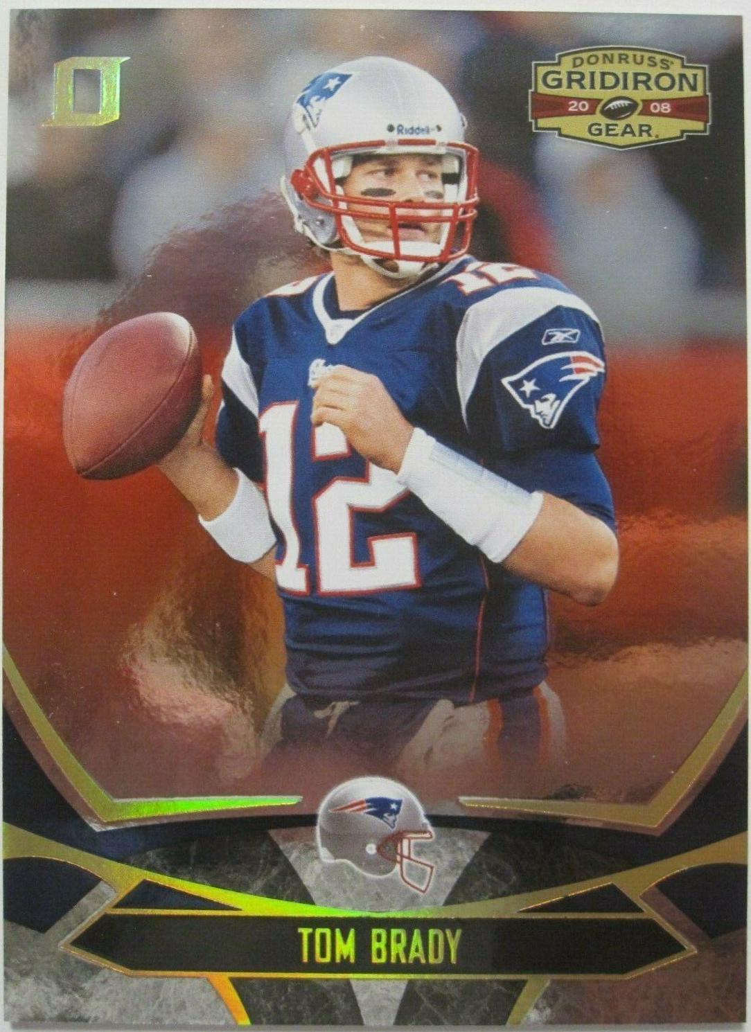 Tom Brady #58 Football Cards 2008 Panini Donruss Gridiron Gear