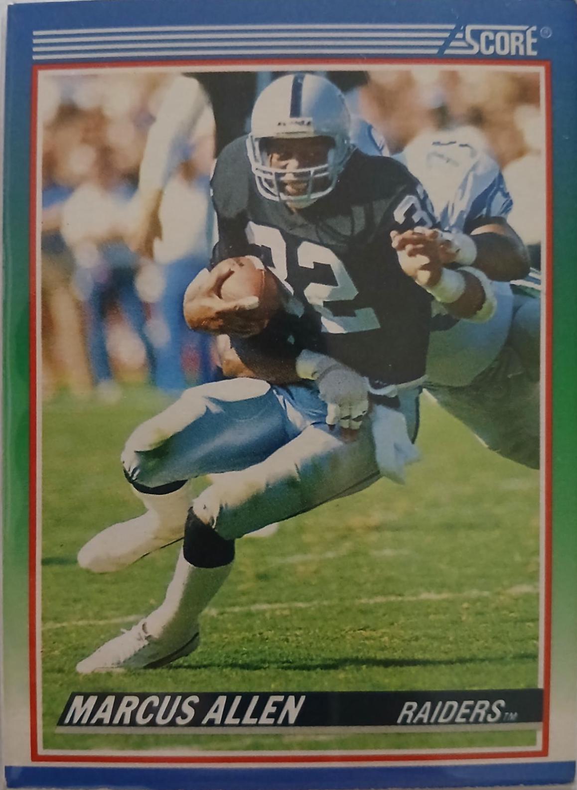 Marcus Allen #31 Football Cards 1990 Panini Score 100 Hottest