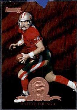 Steve Young #9 Football Cards 1996 Panini Donruss Will to Win