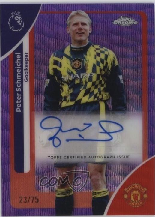 Peter Schmeichel #CA-SH 2025 Topps Chrome Premier League Autograph