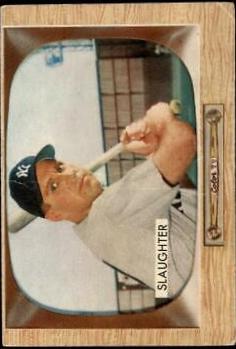 Enos Slaughter #60 Baseball Cards 1955 Bowman