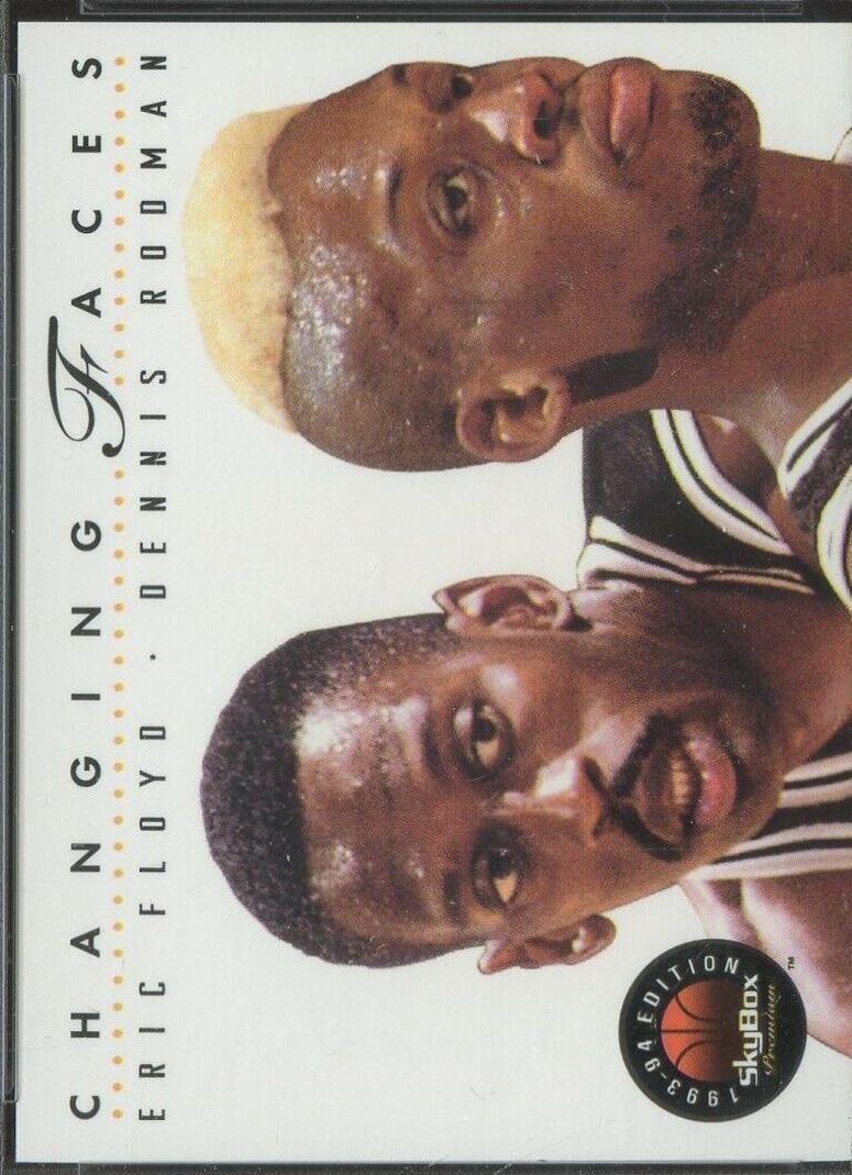 Dennis Rodman, Eric Floyd #315 Basketball Cards 1993 Skybox Premium