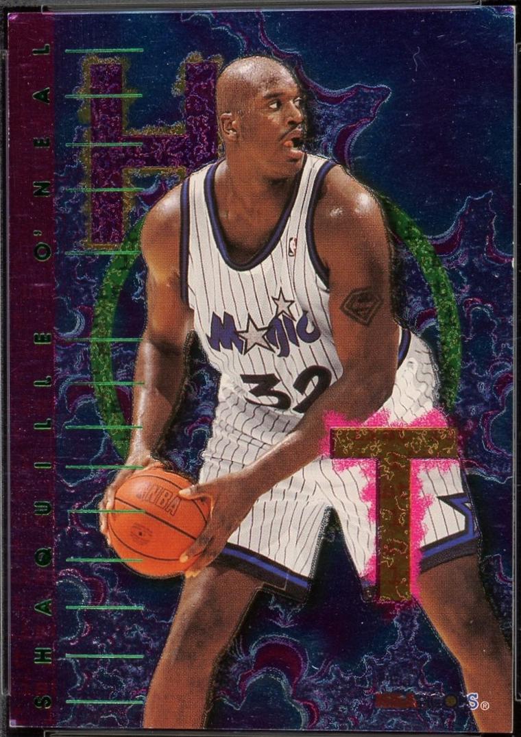 Shaquille O'Neal #8 Basketball Cards 1995 Hoops Hot List