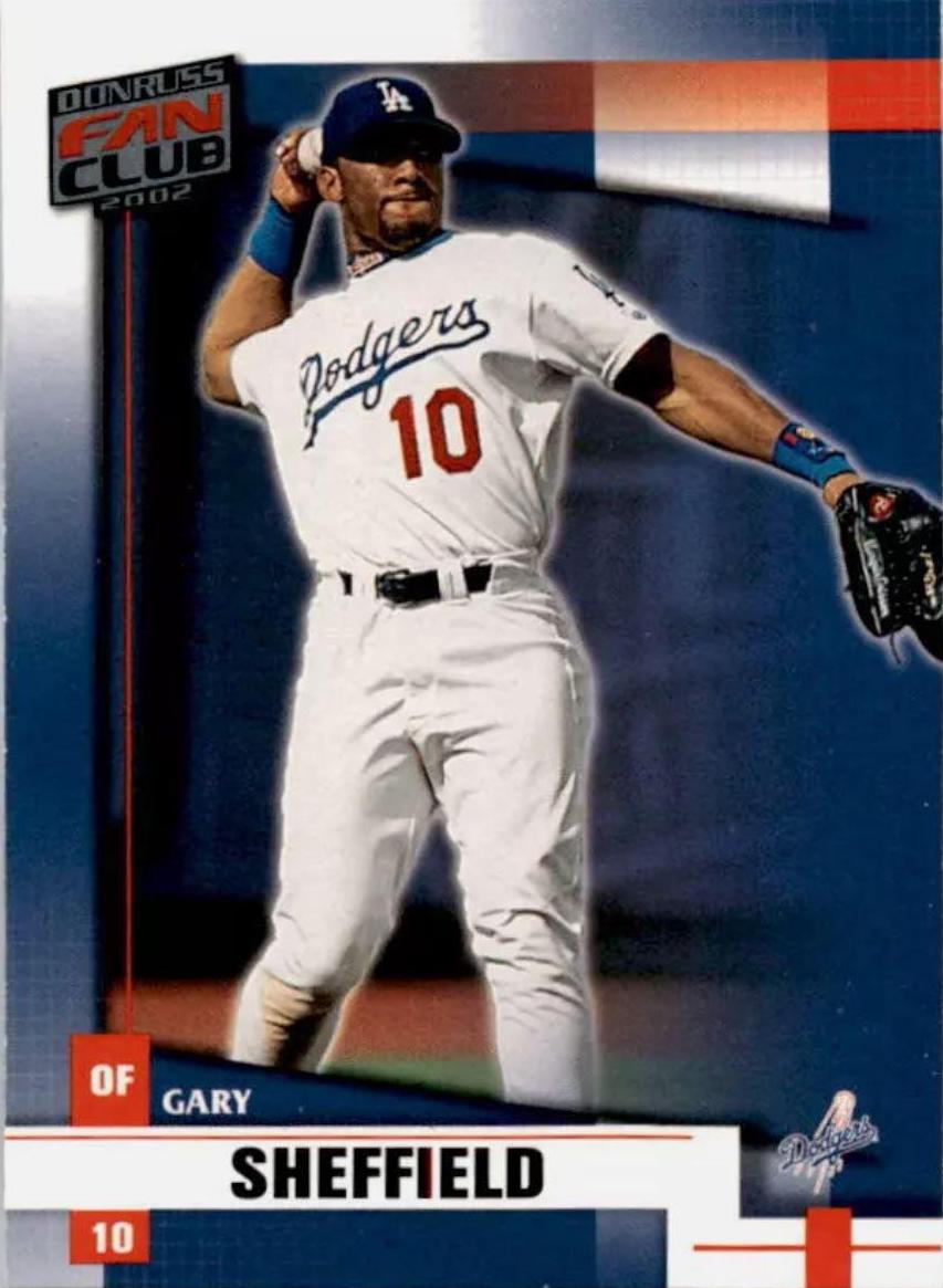 Gary Sheffield #36 Baseball Cards 2002 Donruss Fan Club