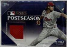 Aaron Nola #PPR-AN Baseball Cards 2024 Topps Postseason Performance Relic