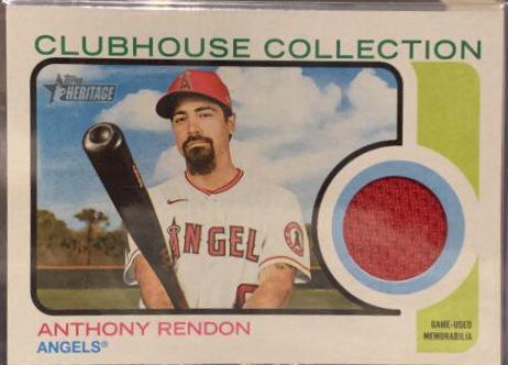 Anthony Rendon #CC-ARN Baseball Cards 2022 Topps Heritage Clubhouse Collection Relics