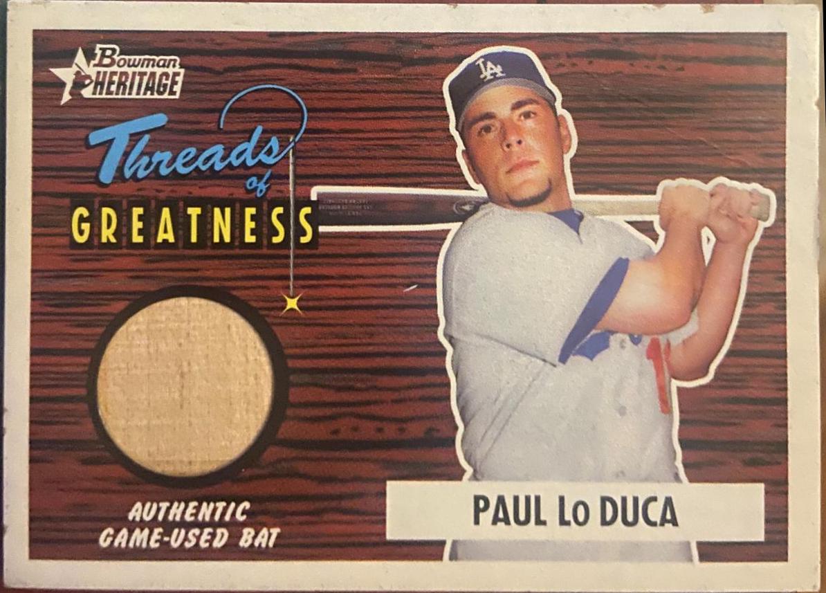 Paul Lo Duca #TG-PL Baseball Cards 2004 Bowman Heritage Threads of Greatness