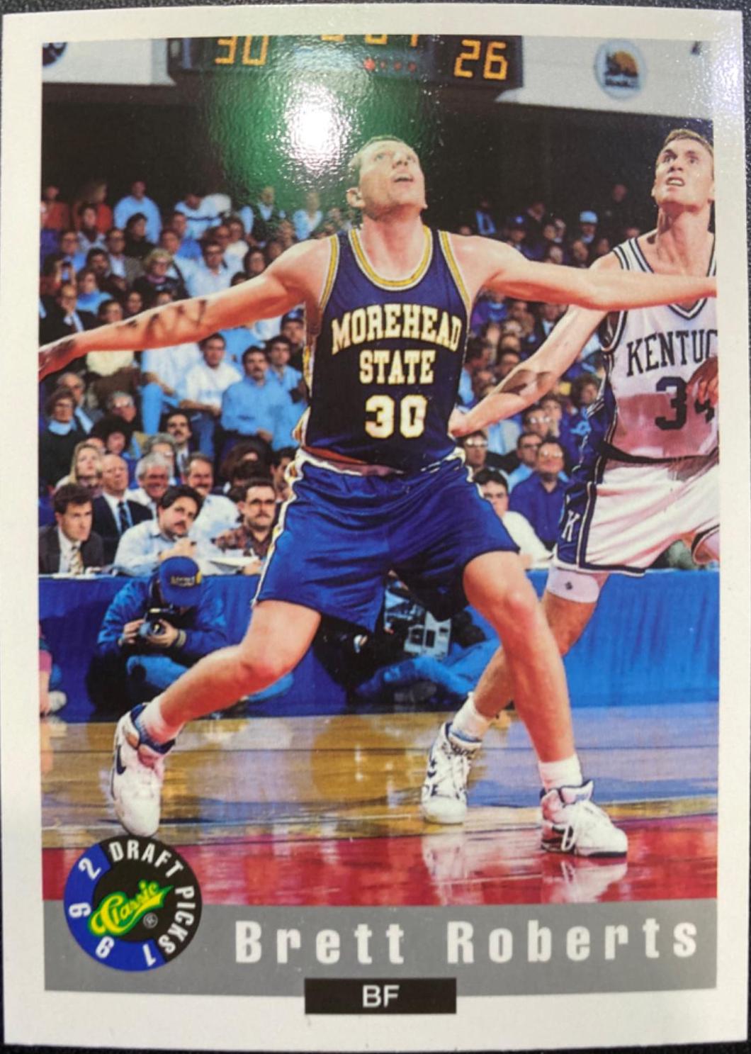 Brett Roberts #73 Basketball Cards 1992 Classic Draft Picks