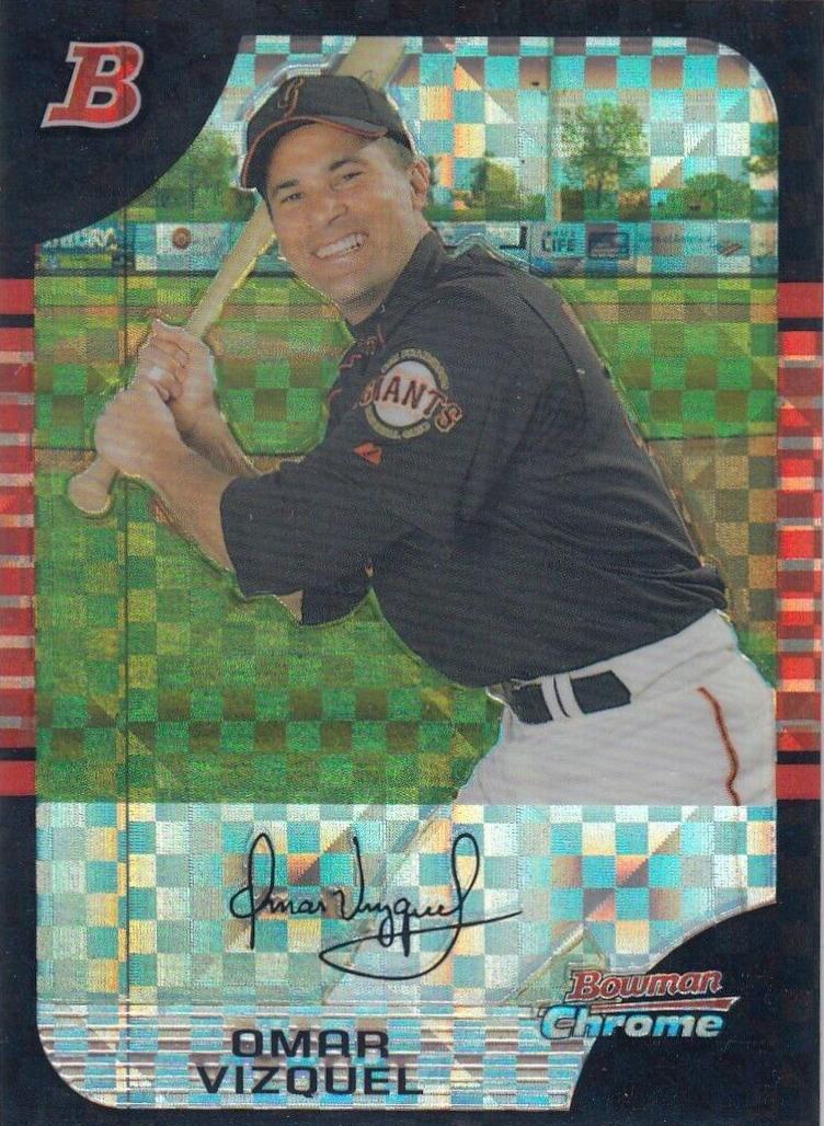 Omar Vizquel #17 Baseball Cards 2005 Bowman Chrome