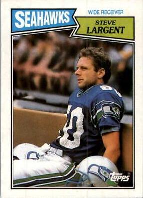 Steve Largent #177 Football Cards 1987 Topps