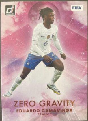 Eduardo Camavinga #8 Soccer Cards 2022 Panini Donruss Zero Gravity