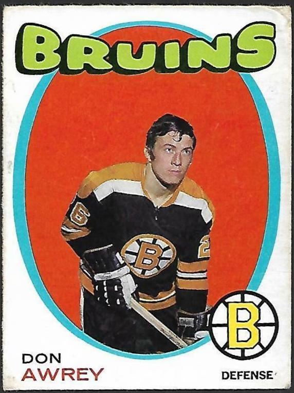 Don Awrey #3 Hockey Cards 1971 O-Pee-Chee