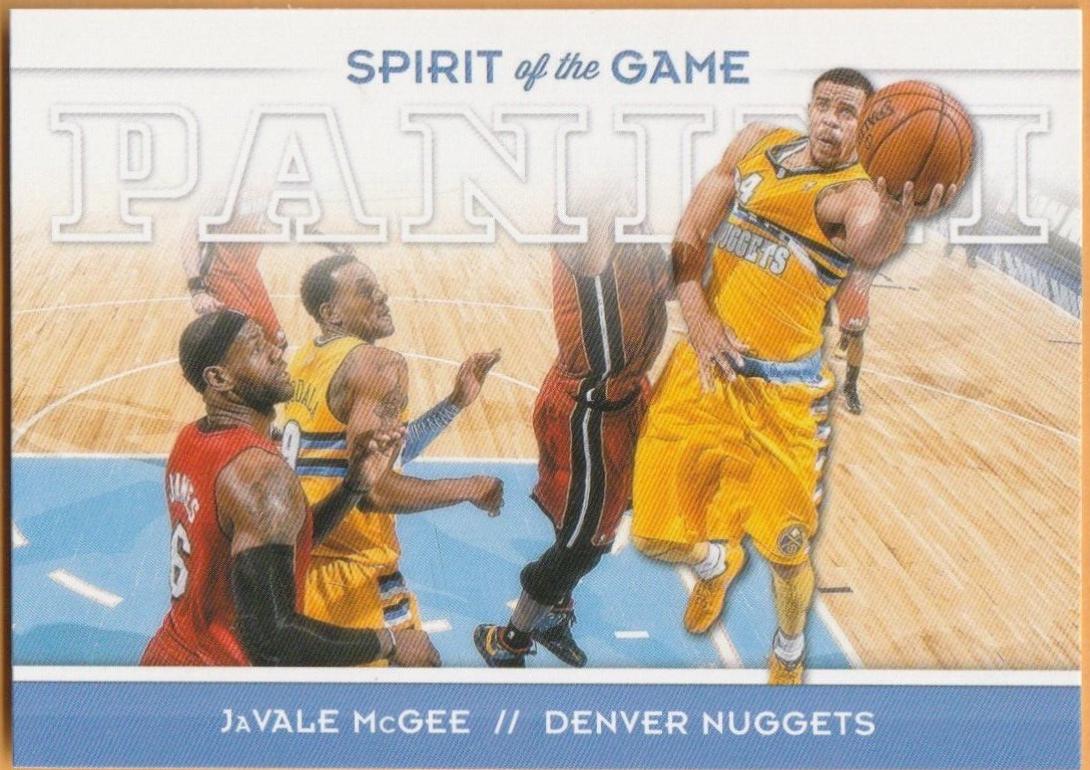 JaVale McGee #12 Basketball Cards 2012 Panini Spirit of the Game