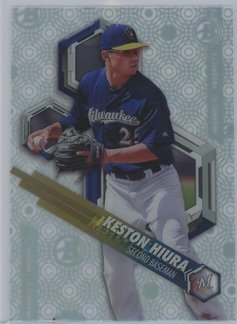 Keston Hiura #KH 2018 Bowman High Tek Baseball