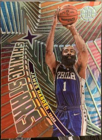 James Harden #5 Basketball Cards 2021 Panini Illusions Shining Stars