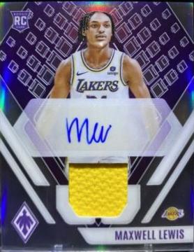 Maxwell Lewis #RJA-MAX 2023-24 Panini Phoenix Basketball Rookie Jersey Autographs