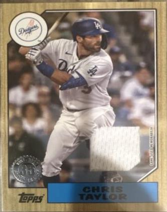 Chris Taylor #87R-CT Baseball Cards 2022 Topps 1987 Relics