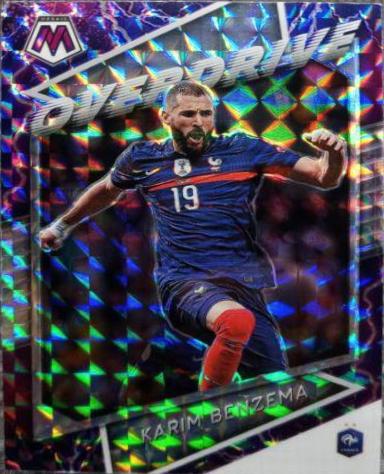 Karim Benzema #4 Soccer Cards 2021 Panini Mosaic Road to FIFA World Cup Overdrive