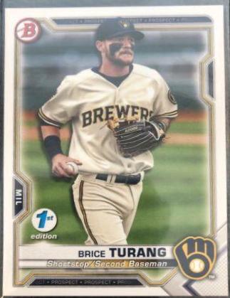 Brice Turang #BFE-10 Baseball Cards 2021 Bowman 1st Edition