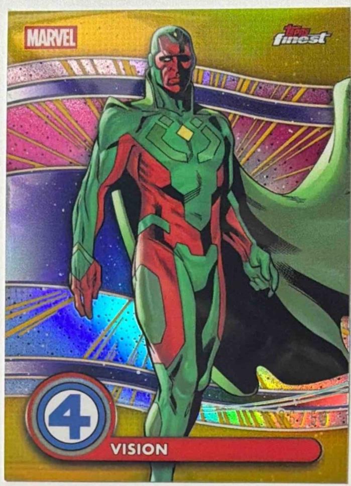 Vision [Gold Refractor] #83 Prices | Marvel 2026 Topps Finest Fantastic ...