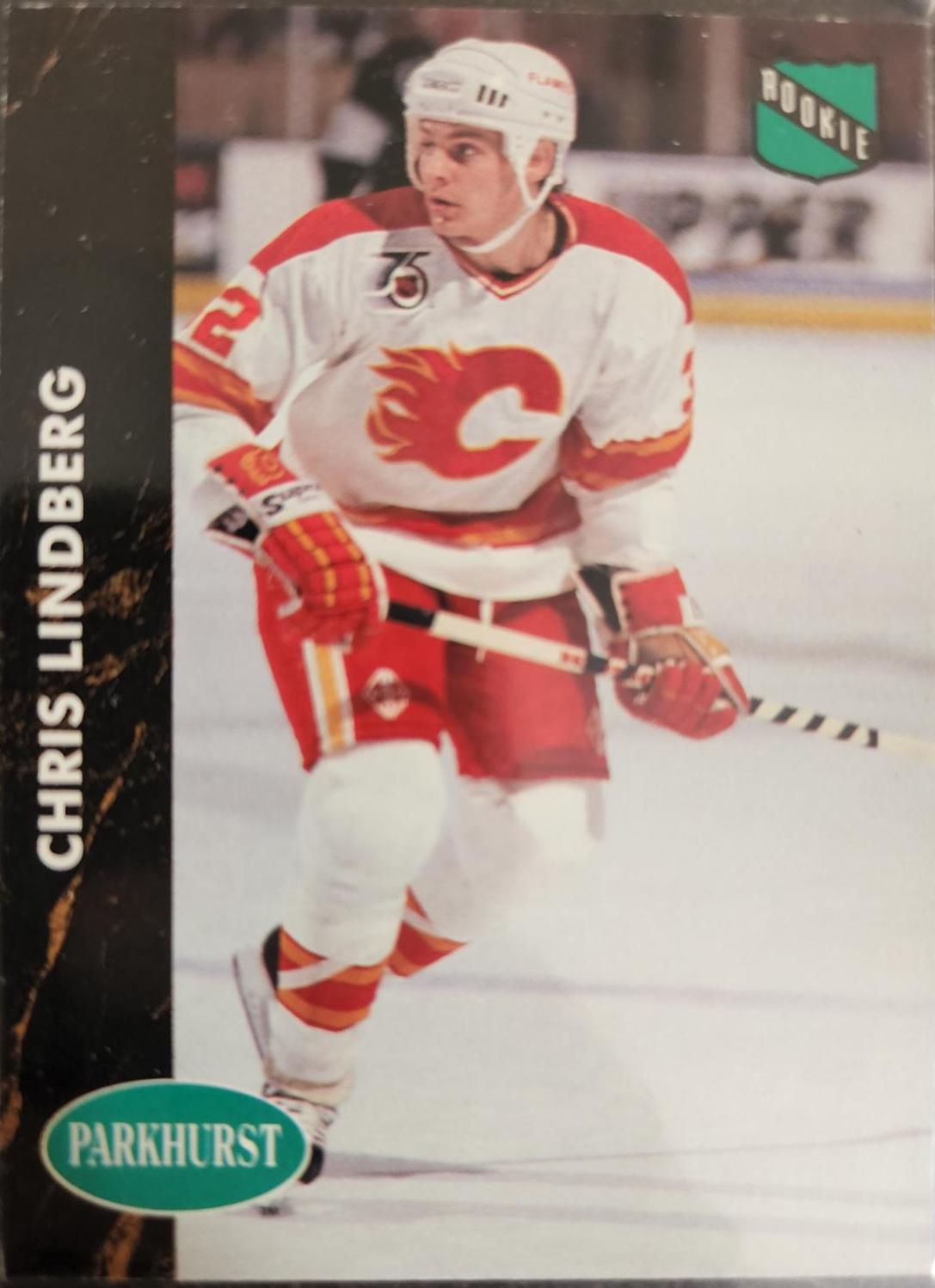 Chris lindberg #251 Hockey Cards 1991 Parkhurst