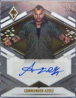 Commander Azeez #PA-CAZ Wrestling Cards 2022 Panini Chronicles WWE Phoenix Autographs
