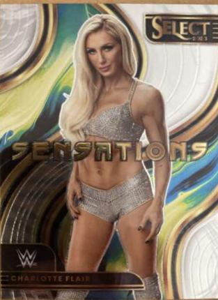 Charlotte Flair #5 Wrestling Cards 2023 Panini Select WWE Sensations
