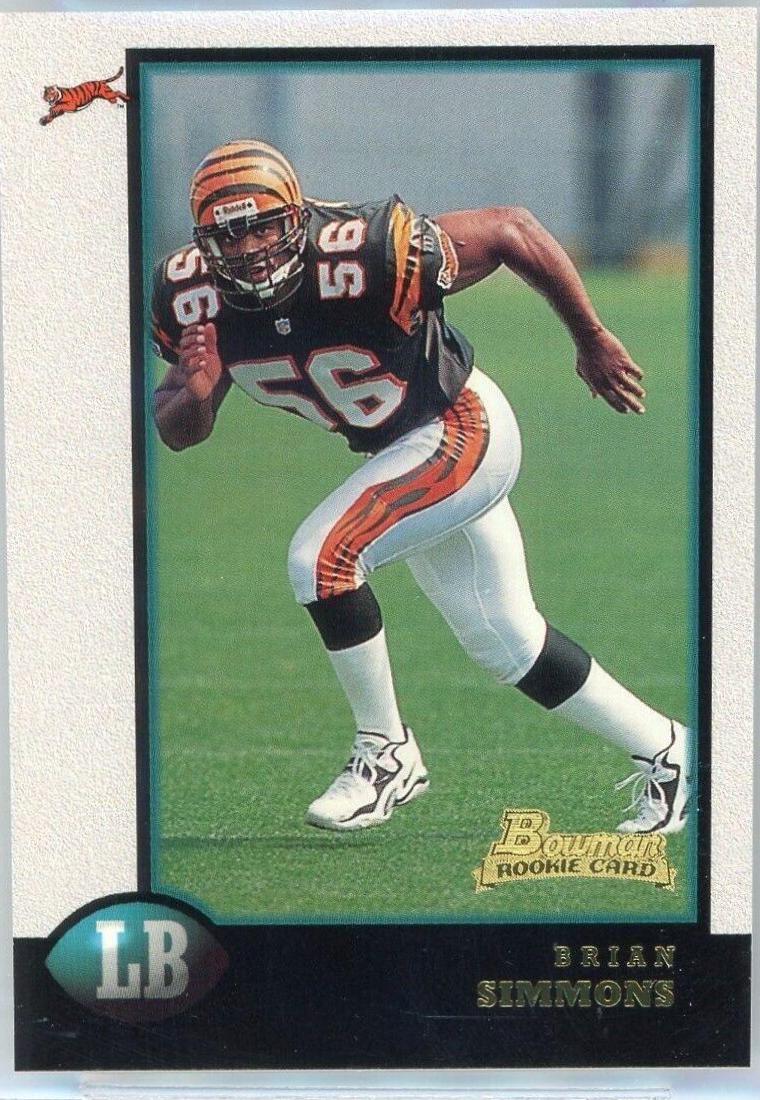 Brian Simmons #24 Football Cards 1998 Bowman