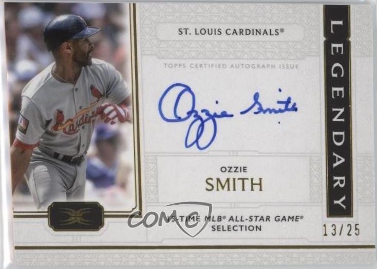 Ozzie Smith #LAC-OS Baseball Cards 2024 Topps Definitive Legendary Autograph Collection