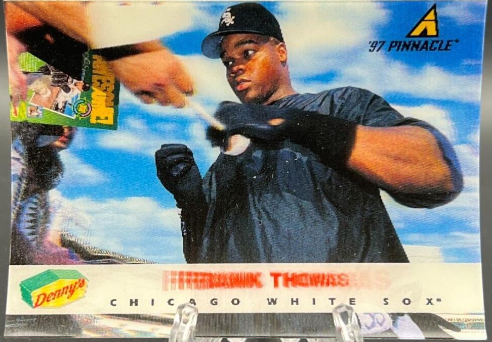 Frank Thomas Denny’s 3-D #4 Baseball Cards 1997 Pinnacle