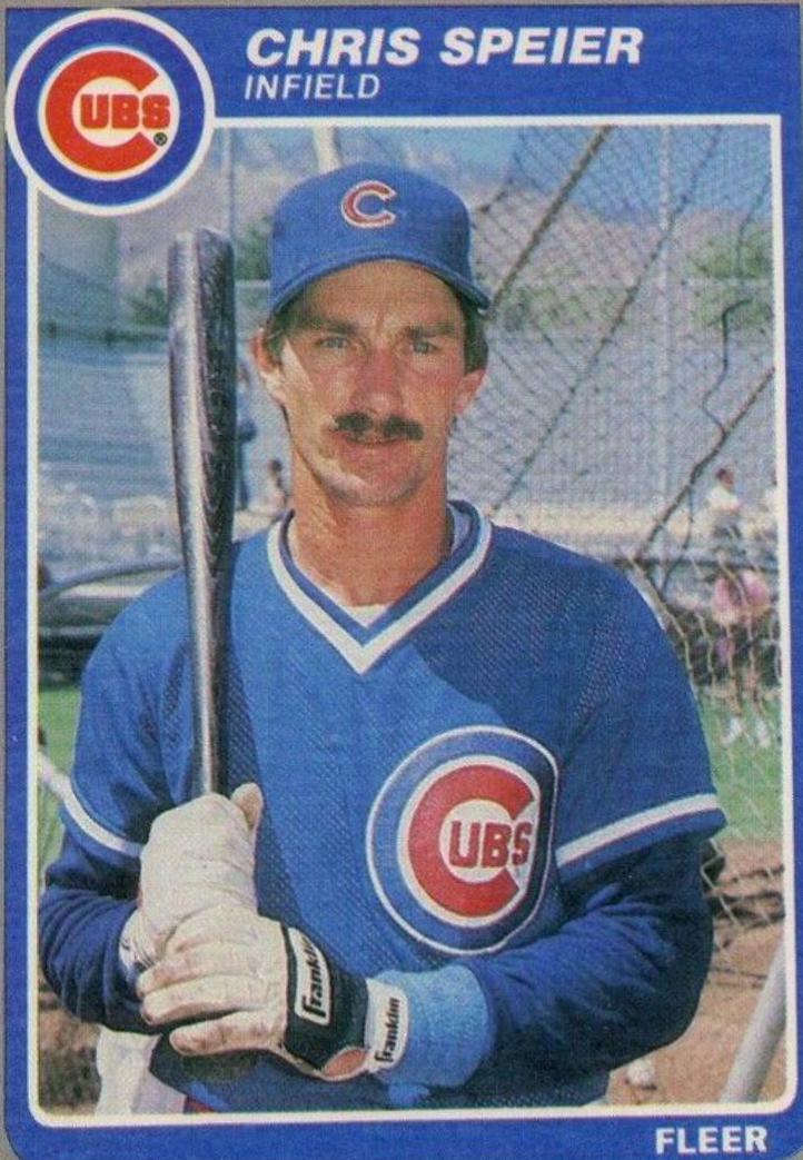Chris Speier #U-109 Baseball Cards 1985 Fleer Update