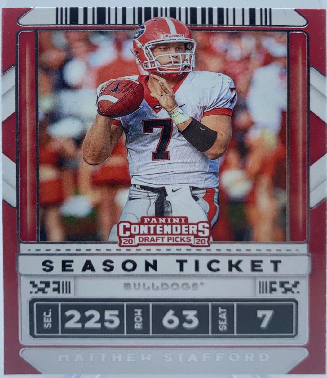 Matthew Stafford #69 2020 Panini Contenders Draft Picks Football