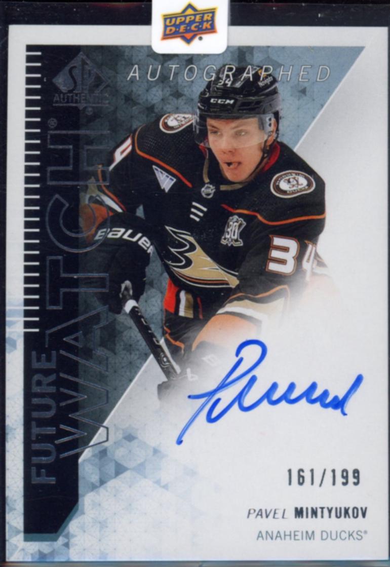 Pavel Mintyukov #RFWA-PM 2023 Sp Authentic 2013 Retro Future Watch Auto Hockey