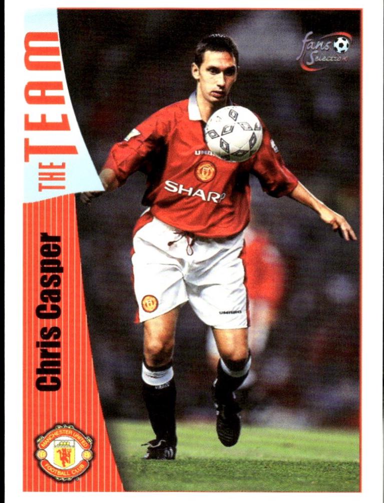 Chris Casper #34 1997 Futera Manchester United Fans Selection Soccer