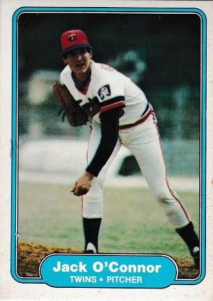 Jack O’Connor #557 Baseball Cards 1982 Fleer
