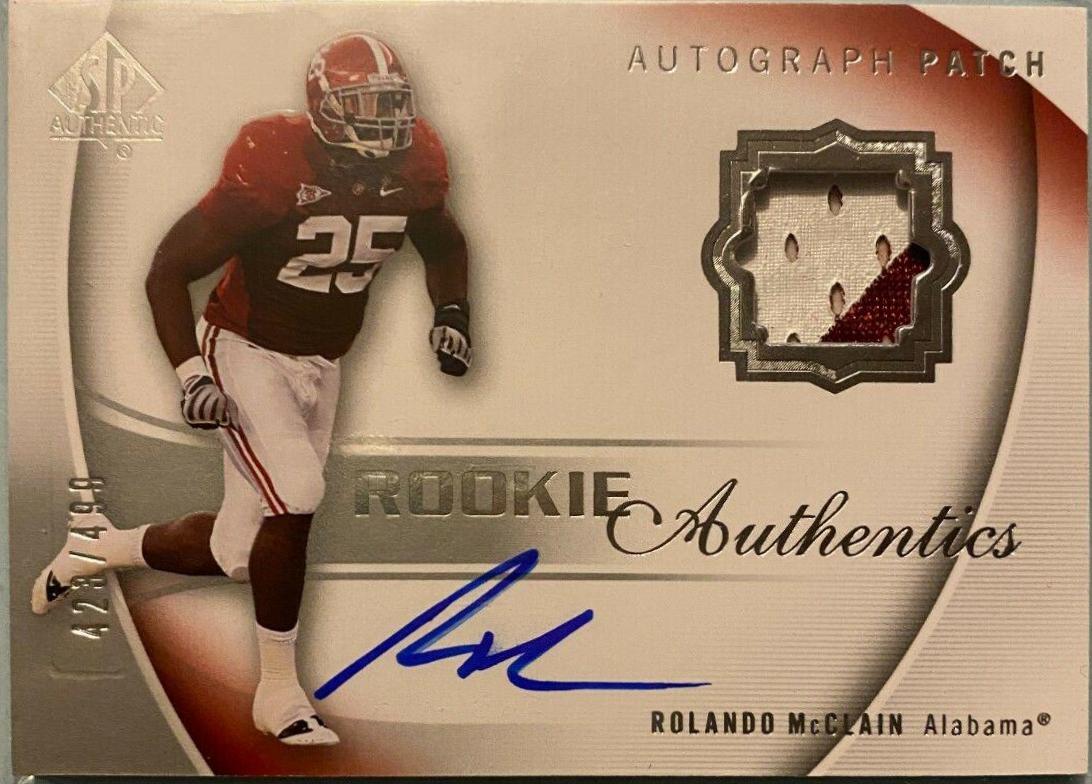 Rolando McClain #120 2010 Sp Authentic Football