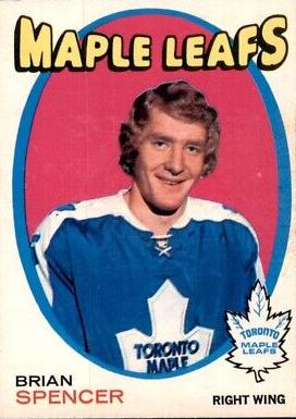 Brian Spencer #198 Hockey Cards 1971 O-Pee-Chee