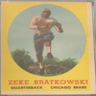 Zeke Bratkowski #23 Football Cards 1958 Topps