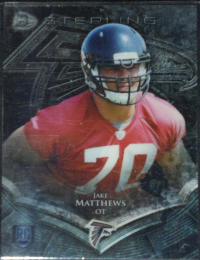 Jake Matthews #7 Football Cards 2014 Bowman Sterling