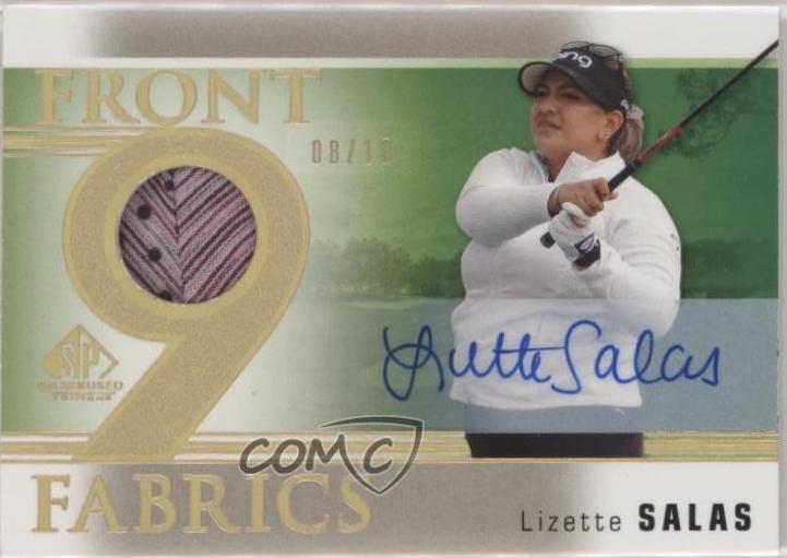 Lizette Salas #F9-LS 2021 Sp Game Used Front 9 Fabrics Spectrum Autograph Golf