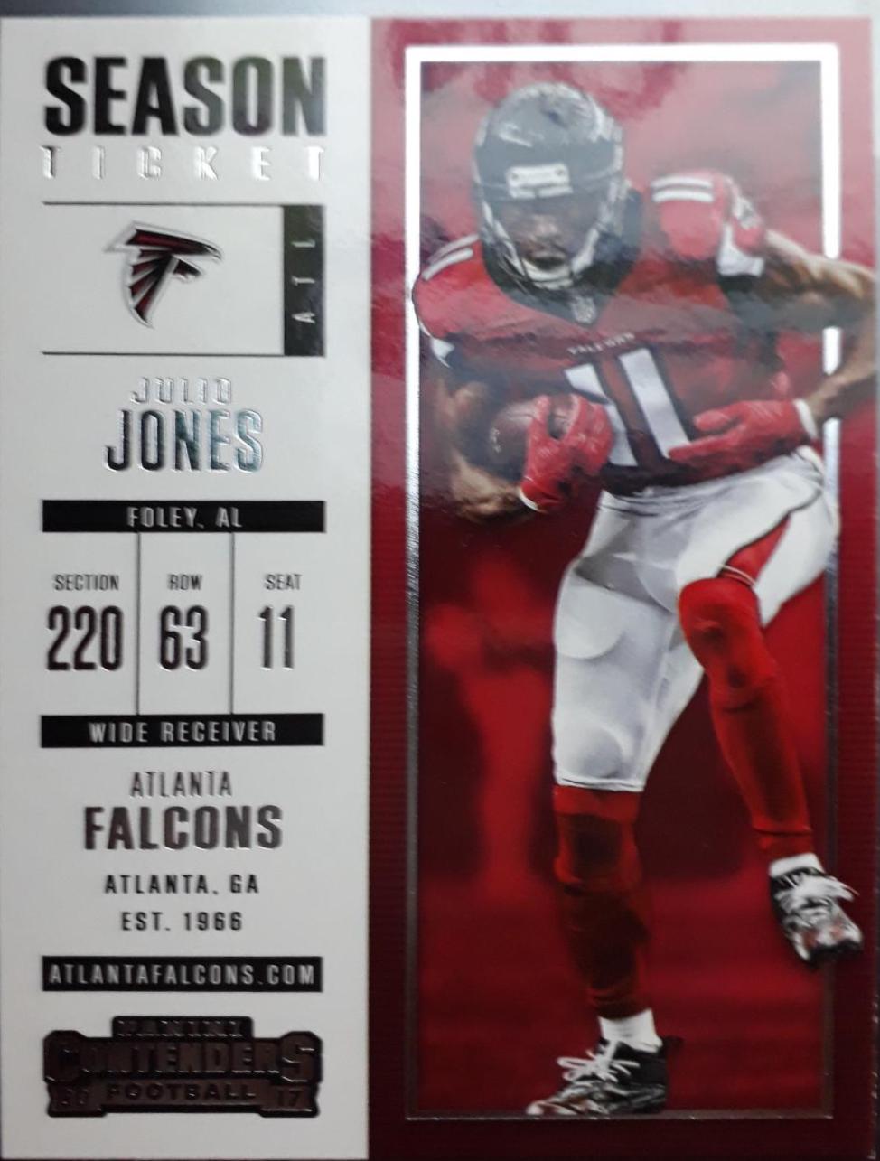 Julio Jones #1 Football Cards 2017 Panini Contenders