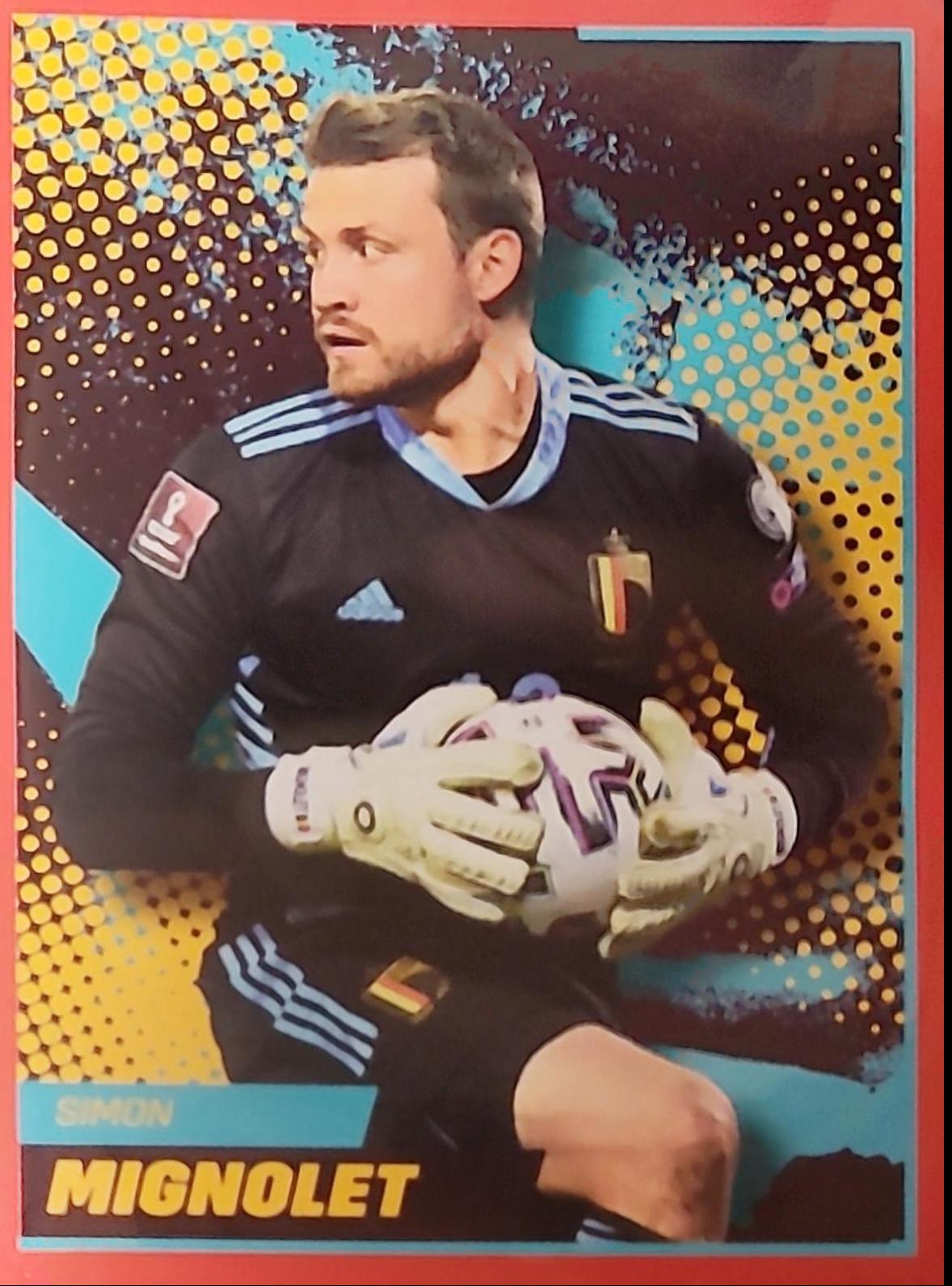 Simon Mignolet #12 Soccer Cards 2022 Panini Closer to the Red Devils