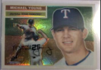 Michael Young #58 2005 Topps Heritage Chrome Baseball